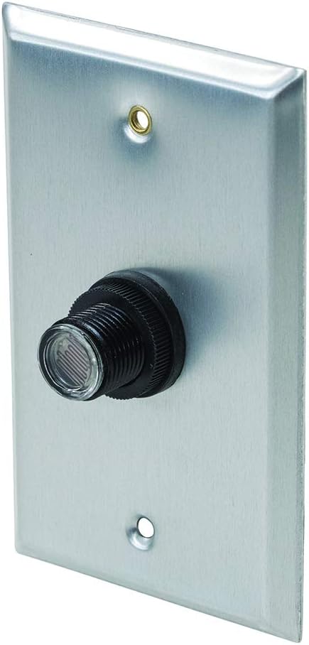 TORK ZB124WP Electronic Photocontrol Button with Wall Plate-Advanced LongLife ZeroCross-Instant Response-8A LED Rated-105-305V...