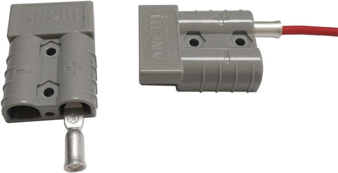 50Amp Power Connector Plug 50A Quick Connect Disconnect 600 V 2 Pairs(4pcs) for 50Amp Battery Connector(6AWG, Grey)...