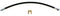 The Stop Shop Universal Rubber Brake Hose, 3/8"-24 Male to 3/8"-24 Female, 24" Long...