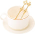 ABOOFAN 8PCS Stainless Steel Golden Coffee Cake Spoon Crown Cake Spoons Small Teaspoon for Ice-Cream, Soup, Salt, Sugar, Tea Stirring...