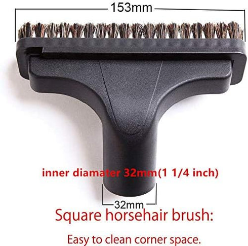 EZ SPARES 5PCS Universal Replacement 32mm&35mm Vacuum Cleaner Accessories Horsehair Brush Kit for 1 1/4 inch 1 3/8 inch Crevices Tool Kit...