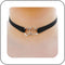 Punk Leather Choker Necklace Silver Heart Collar Chain Necklace Black Hollow Love Heart Necklace Chain Retro Velvet Choker Necklace Chain Jewelry ...