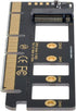 Cablecc NGFF M-Key NVME M.2 SSD to PCI-E Express 3.0 16x X4 Adapter Without Bracket Black...