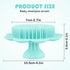 Baby Cradle Brush Baby Bath Brush Silicone Massage Brush Silicone Scrubbers Exfoliator Brush for All Hair Kid Newborn Toddler?Green?...