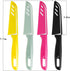 8 pieces Paring Knives (4PCS Peeling Knives and 4PCS Knife Sheath), Ultra Sharp Vegetable and Fruit Knife,German Steel Small Kitchen Knife with PP...
