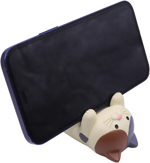 Unique Cute Cell Phone Stand Car Holder Cool Fun 3D Cartoon Cat Rabbit Animal Design Mobile Phone Tablet Bracket for Desk Compatible with All Smar...