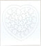 Hygloss Products - Compoz-A-Puzzle - Heart Shape - Fun Activity - Great for Arts & Crafts - White & Sturdy - Surrounding Frame is 8.5” x 9.5” - 36...