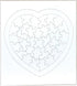 Hygloss Products - Compoz-A-Puzzle - Heart Shape - Fun Activity - Great for Arts & Crafts - White & Sturdy - Surrounding Frame is 8.5” x 9.5” - 36...