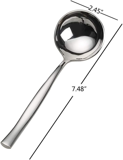 Idotry 2-Piece Stainless Steel Gravy Soup Spoon, Gravy Ladle Soup, Small Ladle...