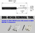 JRready DRK-HC40A Pin Extraction Removal Tool for Heavy Duty series HARTING HAN C 40A Series Connector & WAIN 40A CCSM/F Series Electronic Connect...