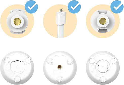Baby Monitor Mount Universal Baby Monitor Mount Works for HB6550/ HB65/ ...(White)...