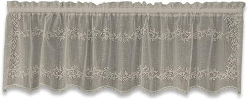 Heritage Lace Sheer Divine Valance, 60 by 16-Inch, White...