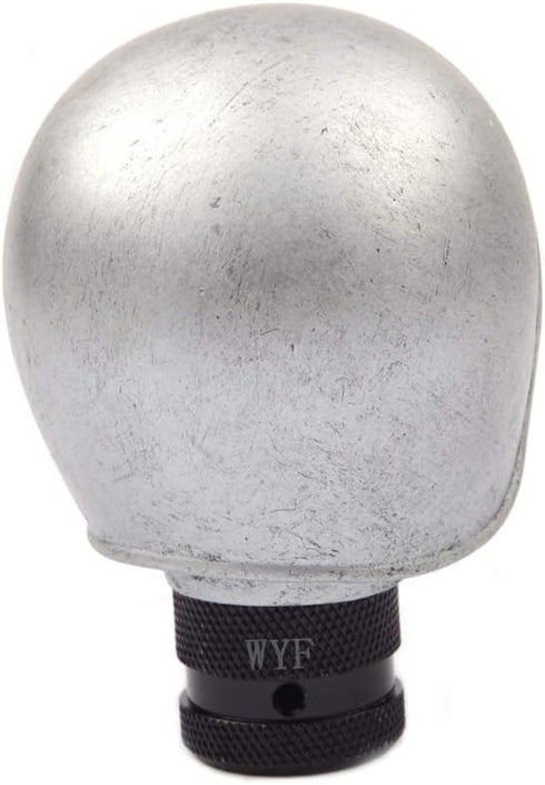 WYF Baseball Hooded Skull Gear Shift Knob Car Resin Gear Shifter Knob for Most Manual or Automatic Transmission (Silver)...