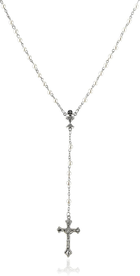 Precious Moments Rosary Box for Girls – Faith is The Light That Guides You – First Communion Gift with Pearl-Look Rosary – 202428...