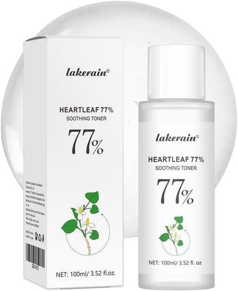 Heartleaf 77% Soothing Toner with HOUTTUYNIA CORDATA Extract for Deep Moisture Balance and Soothing, Facial Care for Sensitive Dry Oily Skin...