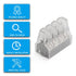 50pcs 8 Port Push-in Electrical Wire Connector, PCT-108 Quick Connection Terminal Compact Wire Connector for 18-12 AWG Solid Stranded Wires...
