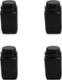 Heyiarbeit 5pcs Plastic Lab Chemical Reagent Bottle 500ml/17oz Wide Mouth Sample Sealing Liquid/Solid Storage Bottles Black...