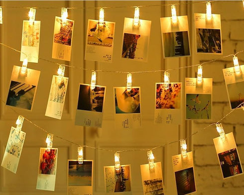 20 LED Photo Clip Starry Lights with Remote LED Fairy Twinkle Lights Home Festival Decor Lights for Christmas Party Halloween Thanksgiving Wedding...