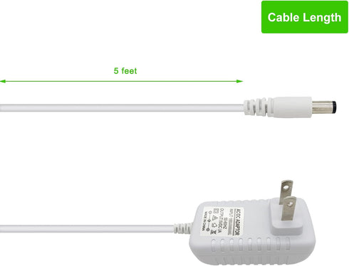 Charger Replacement for ANMEATE Baby Monitor, AW007WR-0500070UV AC Adapter Cable Cord for SM935E / SM24RX / SM24TX SM24 Camera...