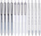 Gel Pens, Black Gel Ink Pens, 12 Pcs 0.5mm Fine Point Smooth Writing Pens, Ball Point Pens for Journaling, Ink Not Skip, Retractable Cute Aestheti...