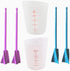 Silicone Resin Measuring Cups Tool Kit, 2PCS 250ml Measuring Cups for Epoxy Resin, 4pcs Resin Mixer Paddles Stir Sticks,Mixing Tools for Resin,Mol...