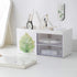 Desktop Storage Organizer Mini Box for Office Supplies Container Pen Holder for Desk Cute Pencil Cup Pot Makeup Brush Holder (White)...