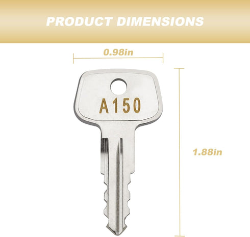 A150 SKS roof rack key,Replacement Key for Yakima SKS Ski, Roof, Cargo Box, Carrier Racks and Crossbars.(Code A150-2 pcs)...