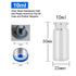 20 Pcs 10ml Glass Bottle,Sterile Transparent Vial,Seals Empty Vials, Lab Sample Vial, Empty Vials with Self Healing Injection Port,with Flip Off A...