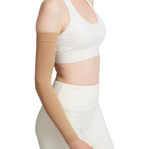 Arm Compression Sleeve for Men Women(Single), 20-30 mmhg Full Arm Support, Graduated Compression Arm Brace for Pain Relief, Swelling, Edema, Post ...