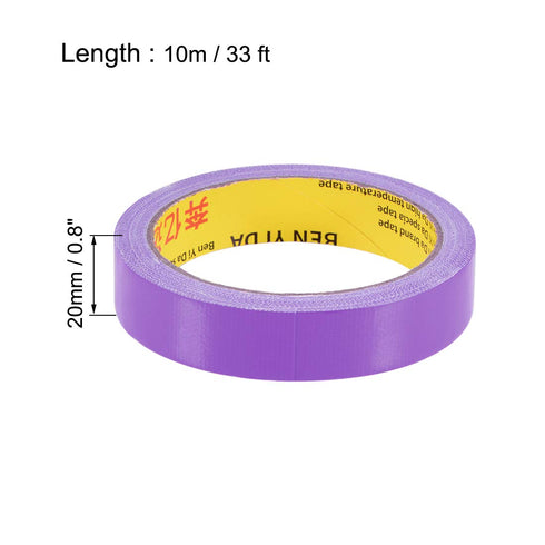 uxcell Cloth Duct Tape Single Side Adhesive Tape Moisture-proof for Crafts, Home Improvement, Repairs, 33 Ft x 0.8 Inch(LxW), Purple...