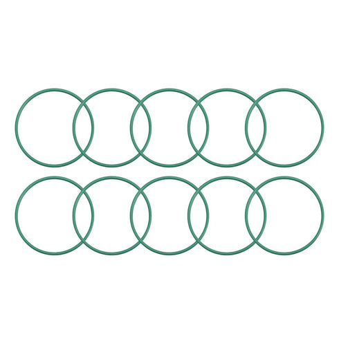 uxcell Fluorine Rubber O-Rings, 38mm OD 35mm ID 1.5mm Width FKM Seal Gasket for Machinery Plumbing, Green, Pack of 10...