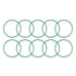 uxcell Fluorine Rubber O-Rings, 38mm OD 35mm ID 1.5mm Width FKM Seal Gasket for Machinery Plumbing, Green, Pack of 10...