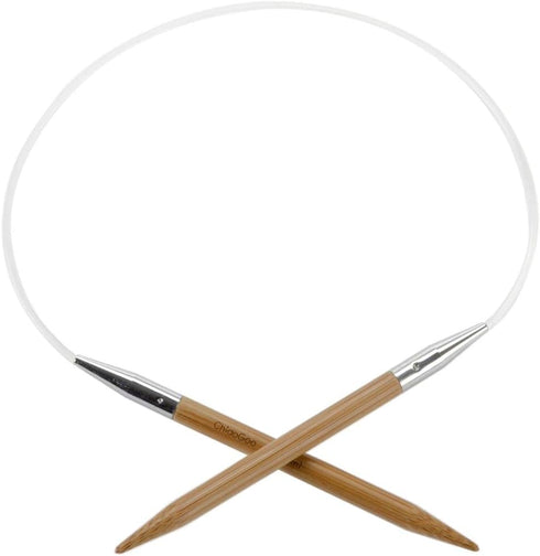 ChiaoGoo Circular 16 inch (41cm) Bamboo Dark Patina Knitting Needle Size US 15 (10mm) 2016-15...