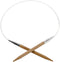 ChiaoGoo Circular 16 inch (41cm) Bamboo Dark Patina Knitting Needle Size US 15 (10mm) 2016-15...