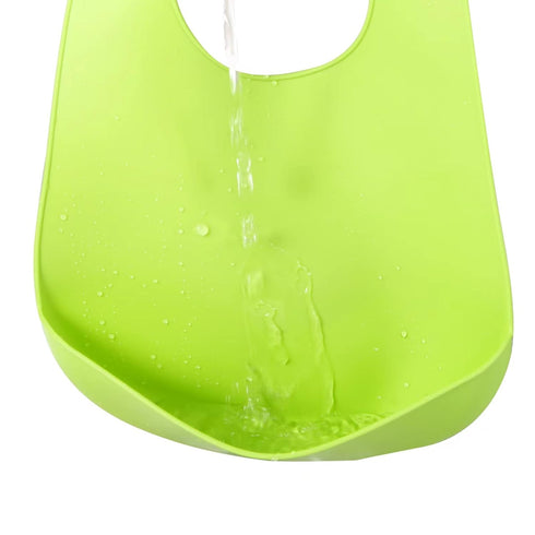 PandaEar 2 Pack Silicone Baby Bibs Super Thin Light Weight for Babies & Toddlers Feeding, Adjustable Silicone Bibs with Food Catcher Pocket, Water...