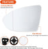 Senzeal Driver Side Heated Mirror Glass Replacement for Volkswagen VW Golf MK7 GTI Golf R Golf SportWagen Jetta Alltrack replace 5G0857521 (Left S...