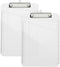 2 Pack Plastic Clipboards, Translucent Clip Board with Low Profile, Purple Clipboard with Ruler,Office Clipboards, School Supplies, Letter Size 12...
