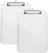 2 Pack Plastic Clipboards, Translucent Clip Board with Low Profile, Purple Clipboard with Ruler,Office Clipboards, School Supplies, Letter Size 12...