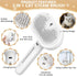 Cat Steam Brush,3 in 1 Pet Hair Removal Comb, Self-Cleaning Spray Cat Brush for Shedding,Steamy Pet Brush with Release Button and Tank - Suitable ...