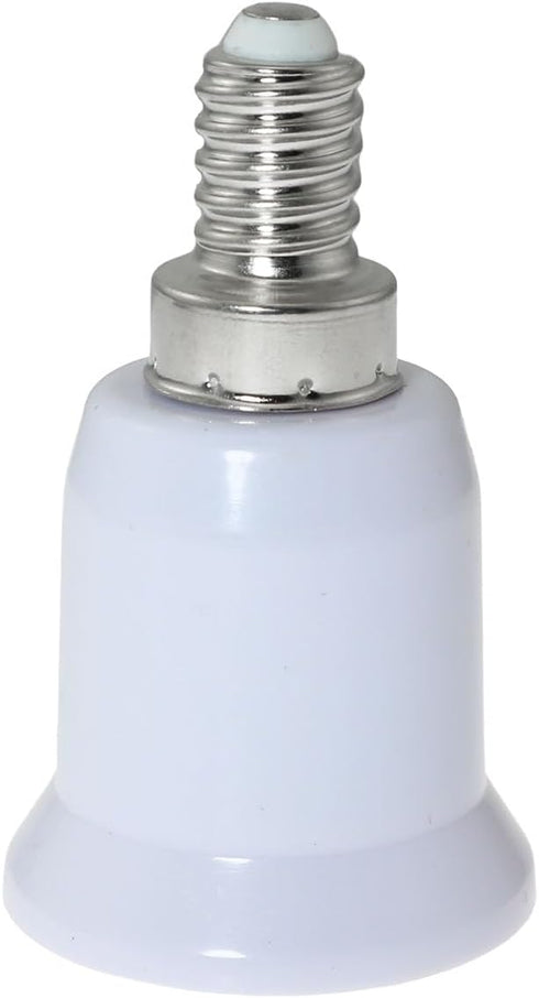 5PCS E14 European Base to E26/E27 Edison Base LED Light Lamp Bulbs Sockets Adapter Converter Chandelier Light Socket for Ceiling Fans Light, Penda...