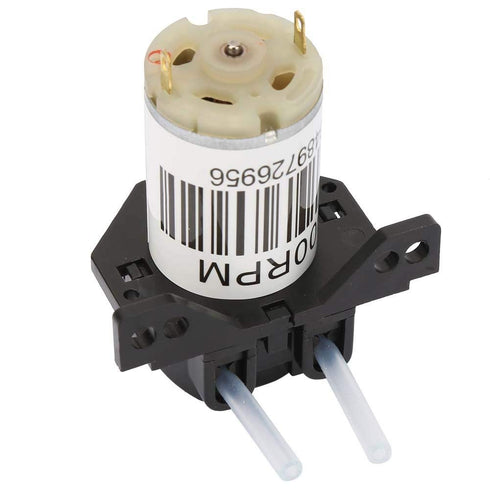 Peristaltic Pump,Dosing Pump DC 6V DIY Peristaltic Liquid Pump Miniature Silent Peristaltic Pump Self-Priming Pump(No plug-6V Right angle black)...