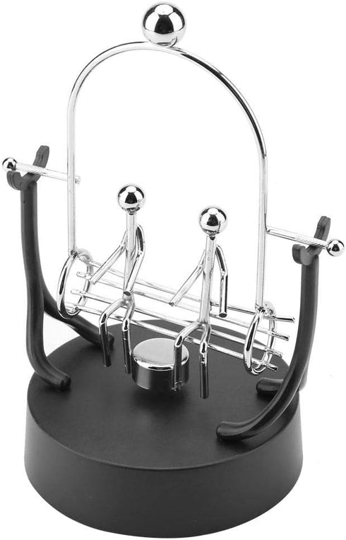 ZJchao Electronic Shake Wiggle Device Perpetual Motion Model Desk Toy Swinging Kinetic Art Craft Decoration Steel Swings Sculpture Balance Stainle...