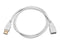 Monoprice 3-Feet USB 2.0 A Male to A Female Extension 28/24AWG Cable (Gold Plated), White (108605)...