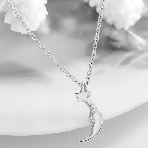 Jude Jewelers Stainless Steel Star Moon Wedding Statement Holiday Collar Choker Necklace...
