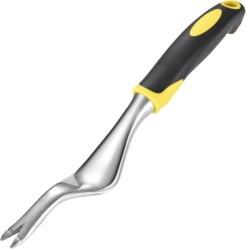 Weed Puller Hand Weeder Tool for Garden, Bend-Proof Leverage Base with V-Shaped Forks for Easy Weed Removal & Deeper Root Digging, Weeding Digger ...