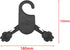 Pet Clothes Hanger RLECS 10pcs 6x7 Black Plastic Dog Puppy Cat Kitten Small Pet Clothes Clothing Hangers...