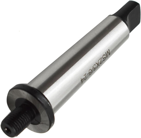 WFLNHB Threaded Drill Chuck Arbor 2MT to 3/8"-24 Hardened MT MT2 Adapter for Various Drill Machines, Milling Machines, Lathes, Boring Lathes and E...