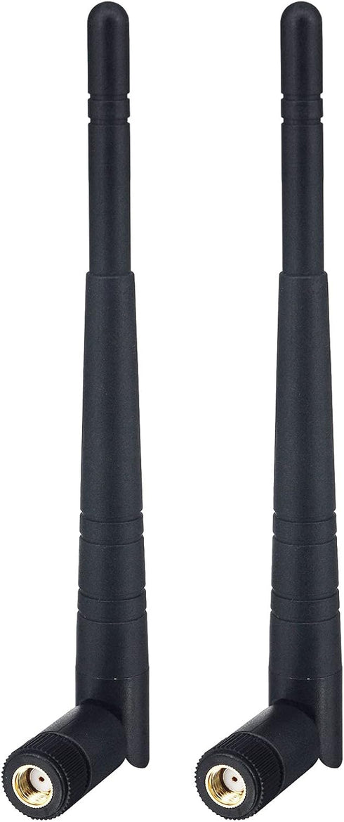 BOOBRIE 2-Pack Dual Band WiFi Antenna 2.4GHz 5GHz 5.8GHz 8dBi RP-SMA Male Connector Omni Directional WiFi Bluetooth Antenna for WiFi Router Networ...