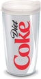 Tervis Plastic 1069599 Coca-Cola - Diet Coke Tumbler with Wrap and Frosted Lid 24oz, Clear...