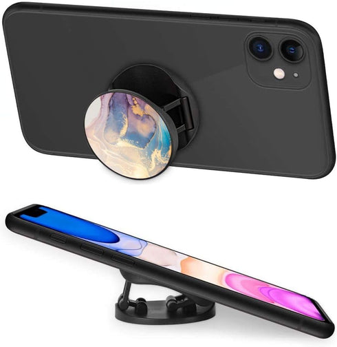 4 Pack Phone Grip,Cell Phone Holder for Smartphone,Finger Expanding Kickstand Stand - Pink Purple Rose Gold Marble......